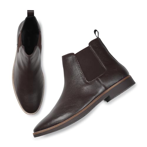 Image of YOHO Comfortable Boots For Men | Extra Cushioned Foot Bed And Skin Friendly Ankle Boot With Low Heels | PU Finish Material | Trendy, Stylish & Casual Boots | Winter, Snow & Holiday Outings