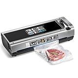 90KPa Vacuum Sealer Machine for Food, One-Touch Open Lid, Detachable Easy Clean,...