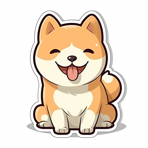 Image of Yoonek Graphics Shiba Inu Dog Vinyl Decal Sticker for Car, Laptop, Tumbler, More. #001644