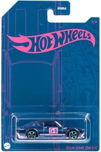 Hot Wheels - Nissan Skyline 2000 GT-R - Aniversário 54 Anos - Roxo e Rosa - HDH62