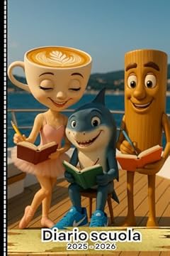 Diario scuola 2025-2026 elementari, medie per bambino bambina ragazza ragazzo- Ballerina