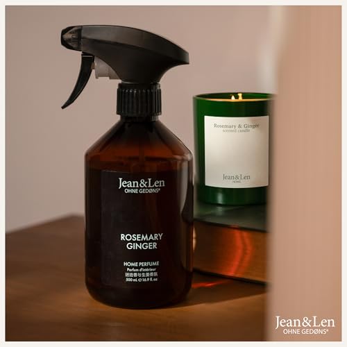 Jean & Len Home Perfume Rosemary & Ginger, Raumduft mit würzig-frischer Duftnote, erfrischt mit nur einem Sprühstoß, Raumspray im minimalistischen Design, 500 ml 5