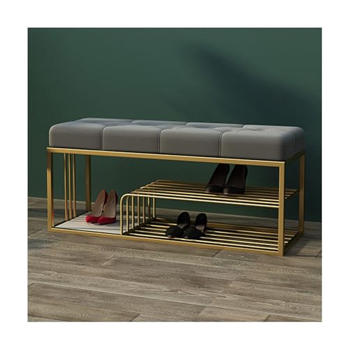 Banc d'entrée à 3 niveaux et assise rembourrée pour un intérieur cosy