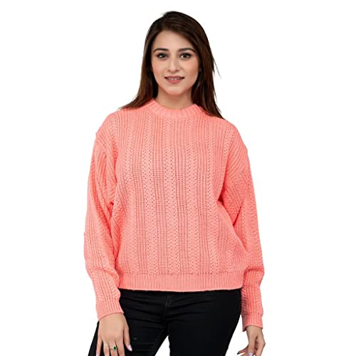 Image of Jai Geeta Hosiery Mills Launches Designer and Knitted Pullover Women Sweater These can be paired with Jeans and Legging in Winter Season Trendy Fashionable Solid