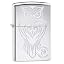 Zippo 29060 Accendino a Benzina, Ottone, Grigio, 5,70 x 3,70 x 1,20 cm