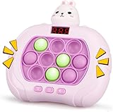 Blackma Fast Push Pop Game - Light Up Fidget Toy for Kids, Handheld Sensory Puzzle Game, Christmas & Birthday Gifts for 3-12 Year Old Boys & Girls (Rabbit)