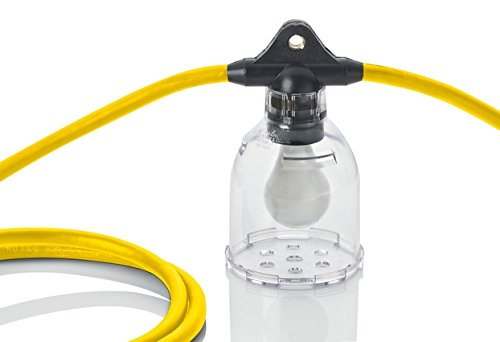 Temporary Lighting Stringers 16000 Lumen on 100' of 14/3 Yellow Cable, 10 Sockets, NEMA 5-15 Plugs. Includes Guards and 15 Watt 1600 Lumen LED Lamps
