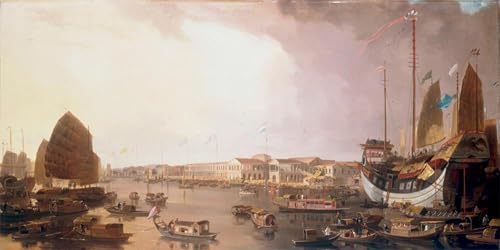 Toile murale abstraite Canton par William Daniell pour Décoration Salon