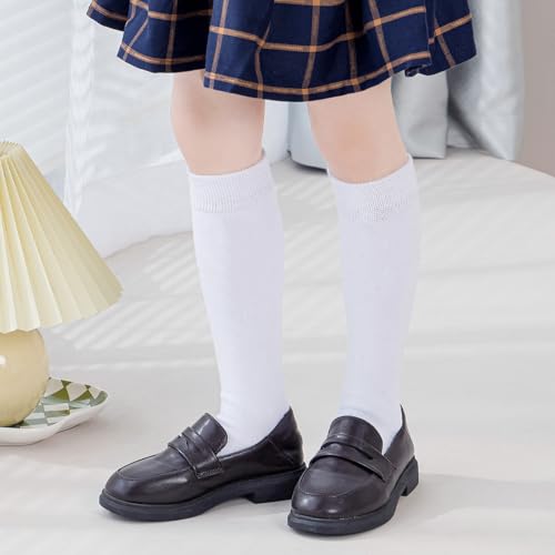 Hakugoo Knee High Socks For Girls Boys School Uniform Socks Cotton Tube Socks Long White Socks Kids 8-12 Years thumb #3