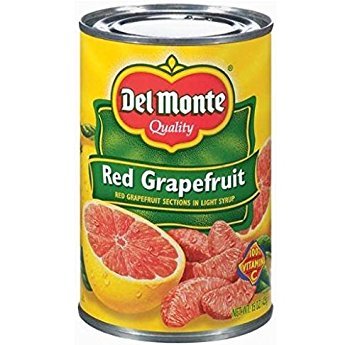 Del Monte Red Grapefruit Sections in Light Syrup (Pack of 3) 15 oz Cans