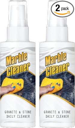 Marble & Tile Cleaner Lime Scale Hard Water Stain Cleaning & Protection for Car, Bike, Kitchen Stain Remover for Shining Marble and Tiles for Home, Bathroom Kitchen Cleaner, 200 ml, Pack of 2