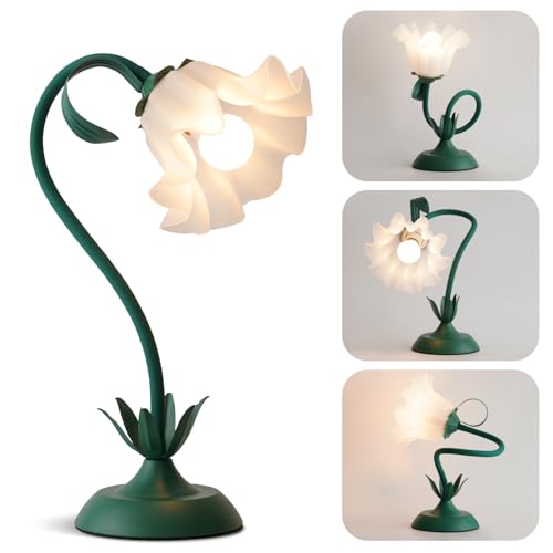 Image of WERFOP Flower Table Lamp Cute Desk Lamp for Bedroom Home Decor