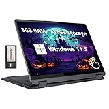 Lenovo IdeaPad Flex 5i 2-in-1 14' FHD+ Touchscreen Laptop, Intel i3-1215U, 8GB LPDDR4, 416GB Storage(256GB SSD +160GB Docking Station Set), Backlit Keyboard, Fingerprint Reader, Win 11 S, Storm Grey