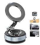 Gahenwo Vacuum Magnetic Car Phone Holder Stand,360° Adjustable Phone Mount for Magnetic with Suction Cup & Swivel Lock,Foldable Phone Holders Cell Phone Car Mount for iPhone/Android
