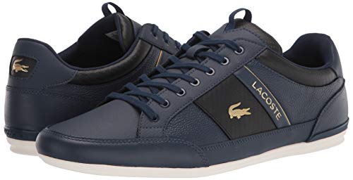 Lacoste Mens Chaymon Sneaker, Navy/Black, 9 Us #TOP6