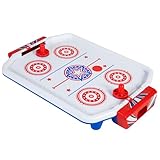 Merchant Ambassador Retro Arcade Electronic: Air Hockey - Tabletop Game, Powerful Airflow, 2 Players, Ages 6+