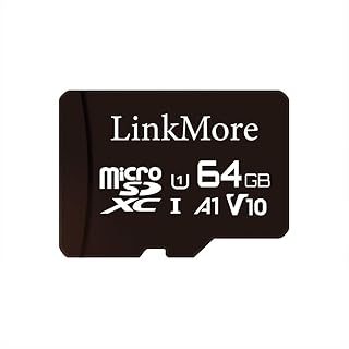 LinkMore 64GB V11 Micro SDXC Card, A1, UHS-I, U1, V10, Class 10 Compatible, Read Speed Up to 95 MB/s, SD Adapter Included