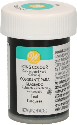 Wilton Colorante Alimentario en Gel Teal, 28.3 g, Turquesa, Kosher