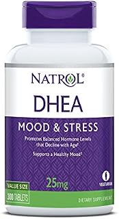 Natrol DHEA Tablets, Promotes Balanced Hormone Levels, Supports a Healthy Mood, Supports Overall