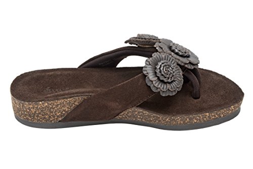 Wellrox Women's Santa Fee-Blossom Dk Brown Casual Sandal 8