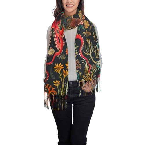 Pashmina Winter Warm Wrap Shawl Pink And Green Stripes Leopard Print Scarves Scarf For Women Men2