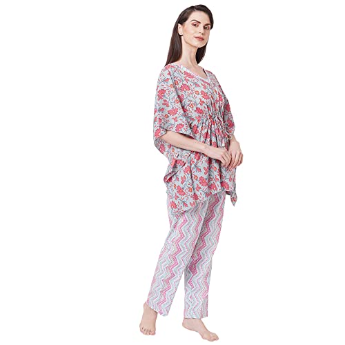 Image of Sweet Dreams Women's Cotton Printed Night Suit Set