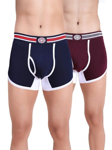 Image of RUPA Colors Mens Premium Sporty Front Open Mini Trunks| Breathable Fabric | Super Stretchable | Pack of 2