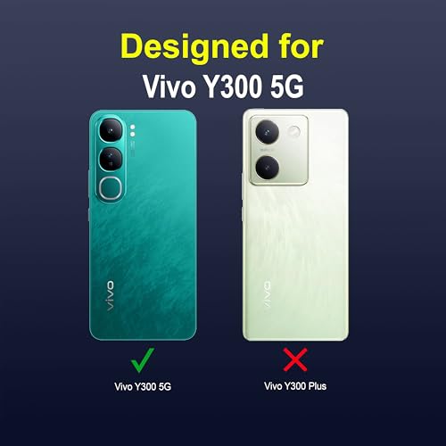 Image of amazon basics Back Case Cover for Vivo Y300 5G | Compatible for Vivo Y300 5G Back Cover | Liquid Silicon Magic Case with Camera Protection | Sapphire