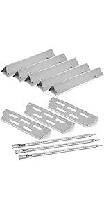 Kalomo Grill Flavorizer Bars Grill Burners Parts for 66795 67489 67491, 66074 Weber Genesis II E-...
