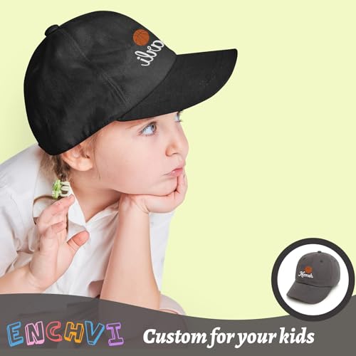 Image of Personalized Baby Infant Baseball Cap Custom Boys Girls Embroidered Sun Hat Custom Trucker Hats for Toddler Kids