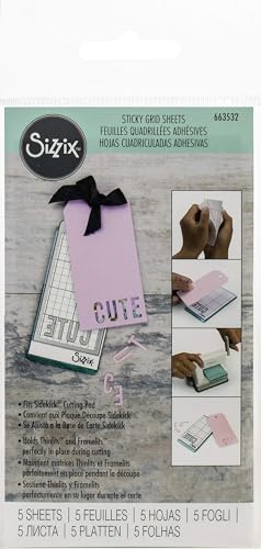 Sizzix Sidekick Sticky Grid 2.5"X4.75" 5/Pkg