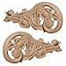 Ekena ONL11X05X01SP Large Springtime Scrolls 11-1/2"W x 5-1/2"H x 1/2"D