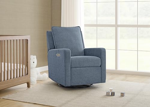 Image of babyGap Harlowe Power Recliner with USB-A and Type-C Ports by Delta Children - Greenguard Gold Certified - Stain-Resistant Performance Fabric is Oeko-TEX Standard 100 Certified, Slate
