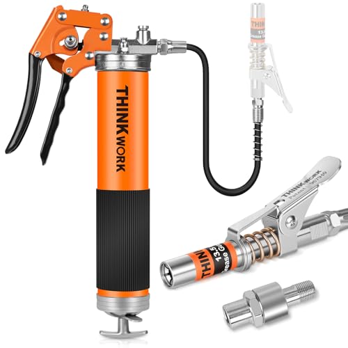 THINKWORK 8000 PSI Grease Gun Kit with Swivel