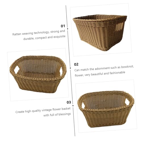 Panier à linge tressé osier maison panier de rangement vêtements