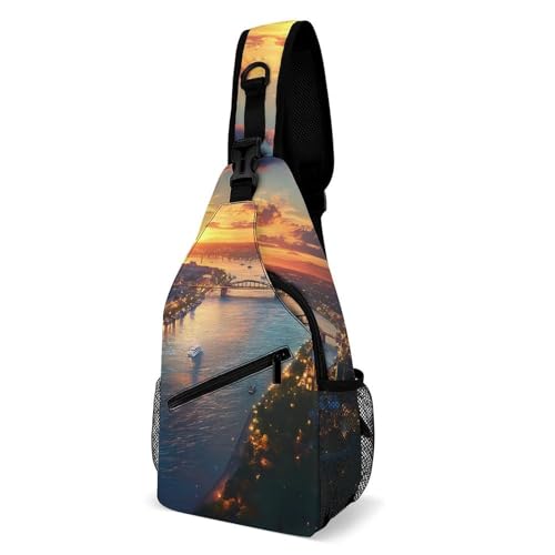 German Cologne City Sling Bag Crossbody Backpack