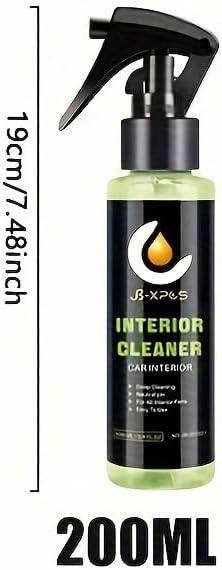 Car Cleaning Tools Neutral pH Interior Ceiling Leather Fabric and Carpet Multi-Purpose Anti-Aging Car Detailing Spray,Safe for Cars Truck RVs & More (200ML*3)