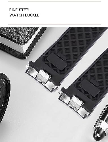 Bracelet caoutchouc fluoro 22mm remplace strap usé pour IW356802 et IW376710