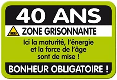 Plaque Anniversaire 40 Ans Amazon Fr Jeux Et Jouets