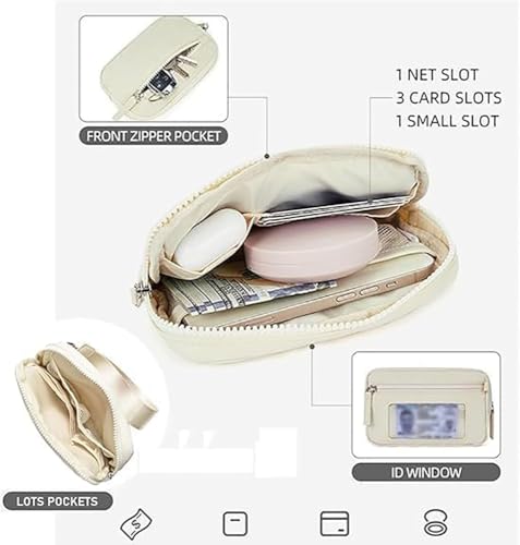 Puffer Wristlet Wallet Fits Phone, Wristlet Wallets for Women,Purse Nylon Quilted Phone Bag For Business Trip4