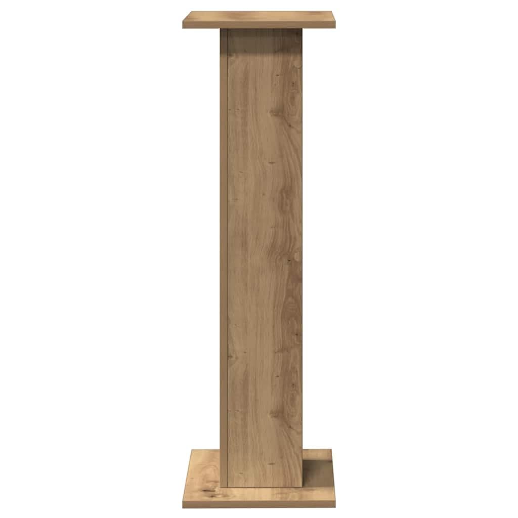 vidaXL Podstawki pod głośniki, 2 szt., dąb artisan, 30x30x95 cm, stojak na głośnik, podstawka do głośnika, podstawki do głośników, stojak pod głośnik