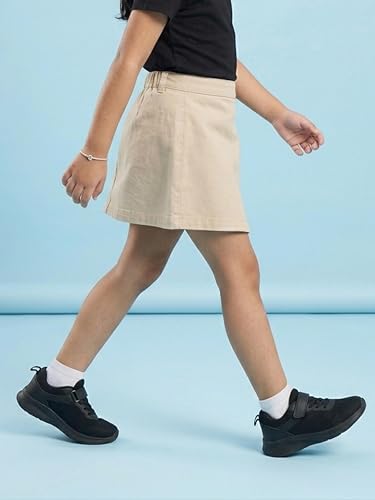 Image of KiddoPanti Girls Denim Over Lap Shorts