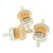 VizGiz 5 Pack Lawn Mower Inline Fuel Filter with Magnet 1/4 inch Fuel Line Tubing Mini Dirt Bike Gas Filters for Motorcycle Motorbike Gas Powered Pressure Washer Chainsaw Post Hole Digger Snow Blower