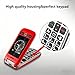 artfone G6 Pro Red - 4G LTE Flip Phone Unlcoked丨Cell Phone for Seniors丨2.4