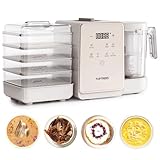 Pet Fresh Food Maker - 10 Types of Homemade Pet Foods for Dogs, Cats & Small Pets, 5.5-Qt 7-in-1 Cooking Machine with Easy One-Step Touch Panel, 100+ Pet DIY Recipes, for Wet Cat Food, Dog Treats, T1