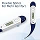 Digitales Thermometer mit flexibler Spitze für Erwachsene, Kinder und Babys, schnelles und genaues medizinisches Mund- und Unterarmthermometer, Rektalthermometer