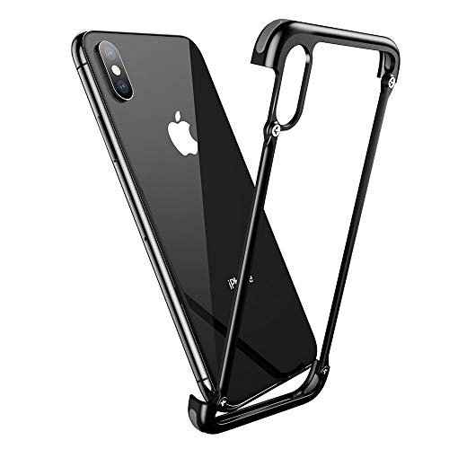 OATSBASF Corner Bumper Case for iPhone X, Aluminum Metal Shock Resistant Corner Bumpers Minimalist Case