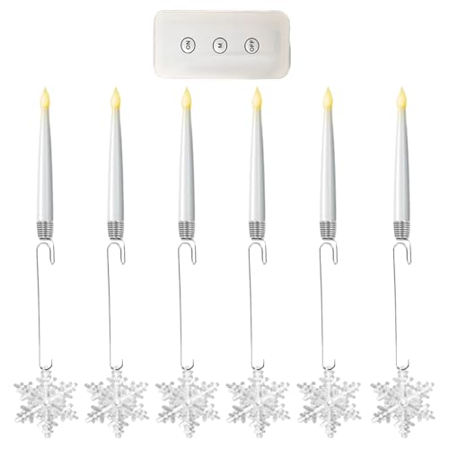 Bougies de Noël LED sur cheminée et mur pour illuminer vos soirées