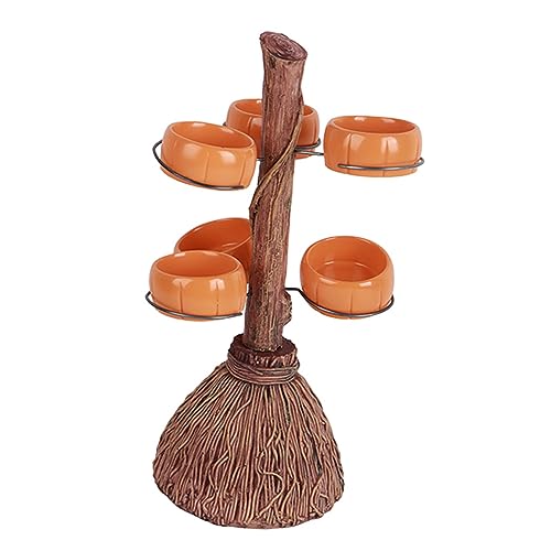 Support de Bol Citrouille d'Halloween Anti-Basculement à Structure de Balai Renforcée - 7