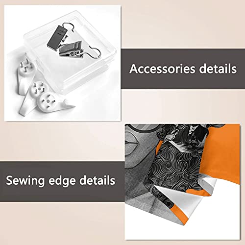 Orange Afro American Tapestry 59X59' Black Girl Tapestry Art Celebrity In My Head Orange African American Tapestry Wall Hanging Inspirational Gift Tapestry Wall Decor Tapestry For Home Decor Bedroom #TOP5